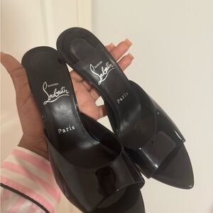 Christian Louboutin Black Patent Heels Miss Z